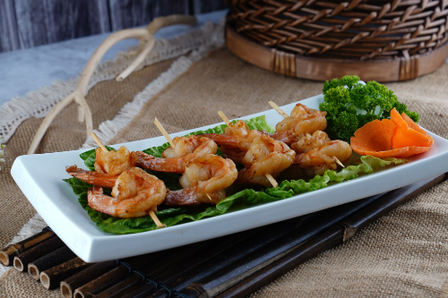 Grilled Prawn with Sticks