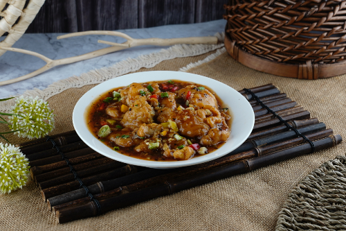 Grilled Fish with BlackBeans Sauce