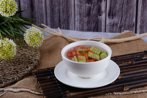 Vegetables & Bean Curd Soup