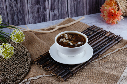 Black Mushroom & Chicken Soup