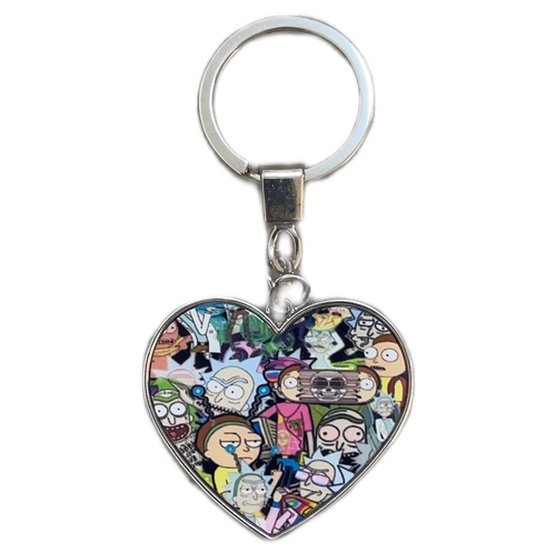 Pinkmad - rick and morty keychain