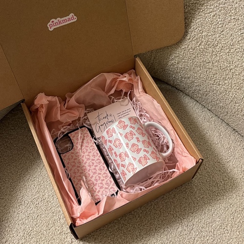 Pinkmad - hello kitty box - phone case + mug