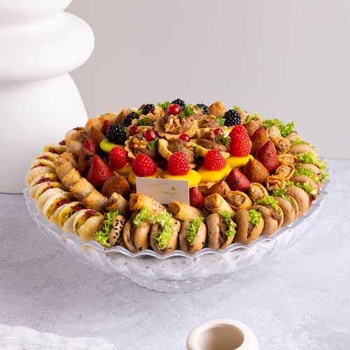 صينيه الؤلؤة كريستال موالح