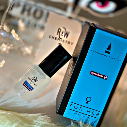 Products.Q8 co. - Raw Chemistry Pheromone perfume for Her - Amazing, delicate scent that is youthful and empowering. Get his attention with our specifically designed pheromone perfume to appeal to his desires.• Elegant Pheromone Perfume scent that is both effective in attracting men, but also smells amazing.• Pharmaceutical grade human pheromones perfume that works for over 24 hours after being applied to allow time for the Pheromones to Attract Men.