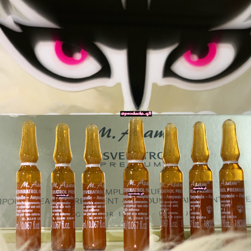 Products.Q8 co. - M. Asam Resveratrol ampoules - 14 ampoules - Dryness wrinkles are smoothed immediatelyYouth enzymes in the skin are activatedYouth enzymes in the skin are activatedPremium intensive treatment for youthfully smooth skin