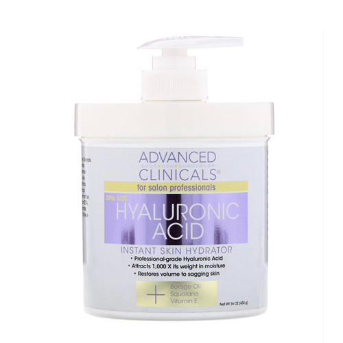 Products.Q8 co. - Advanced Clinicals hyaluronic acid cream 454g - Restores freshness to sagging skin