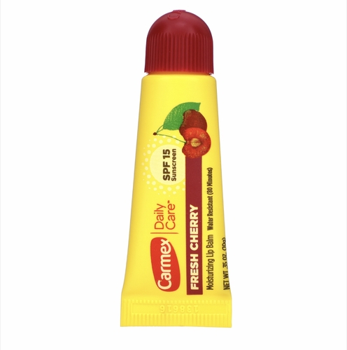 Products.Q8 co. - Carmex lip balm, fresh cherry, spf 15 - Moisturizes, cures and protectsHelps relieve and treat lip sores and chapped lips Contains camphor which acts as an external analgesic


‎