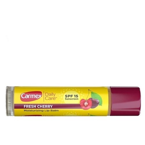 Products.Q8 co. - Carmex lip balm, cherry, spf 15 - Moisturizes, cures and protectsHelps relieve and treat lip sores and chapped lips Contains camphor which acts as an external analgesic


‎