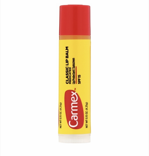 Products.Q8 co. - Carmex lip balm- medicated/ spf 15 - Moisturizes, cures and protectsHelps relieve and treat lip sores and chapped lips Contains camphor which acts as an external analgesic


‎