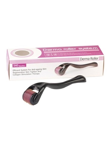 Products.Q8 co. - DermaRoller 540 Titanium Needles for face - Derma rollers have become increasingly popular over the last decade, and many women and men use them as part of their skincare regime. It has proven results that indicate that over time this product not only helps you attain glowing skin but also decreases any further requirements or procedures to add to control your aging skin.