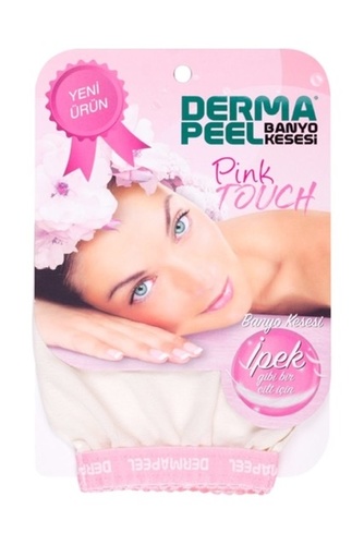 Products.Q8 co. - DERMA PEEL TURKISH LUFA FOR BODY- sensitive skin - Silk bath pouch made of natural raw silk can be used safely on sensitive face, neck area and light and sensitive skin.• Regular use of silk pouches for cellulite treatment is recommended by doctors.• It is suitable for unisex use.