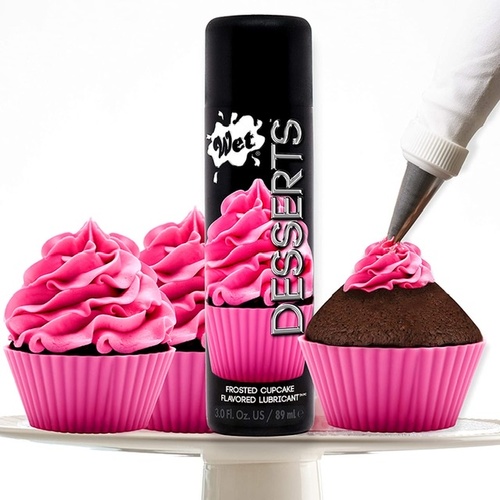 Products.Q8 co. - Wet Desserts Frosted Cupcake Flavored Edible Lube, Premium Personal Lubricant 89 ml - DELICIOUS FLAVOR: Tastes like the real thing, Flavored Lubricants are a fun way to introduce oral sex to a partner who might be a little hesitant. Apply a few drops of lube to erogenous zones and invite your partner to discover them one by one.WATER SOLUBLE: Wet Desserts Flavored Lubricants are latex friendly and washes away easily with warm water. It is recommended for use with all types of toys and can be used for warming massages as well.SUGAR FREE & GLUTEN FREE: Wet Desserts Flavored Lubricants do not contain sugar, gluten or dyes, and will not stain sheets. These edible lubes are formulated to indulge guilt free. These delicious flavors taste just like the real thing, with no artificial aftertaste.PARABEN FREE: Wet Desserts Flavored Lube are free of parabens, which are used in many other lubricants. Parabens have been linked to irritation in those with sensitivity and allergies.