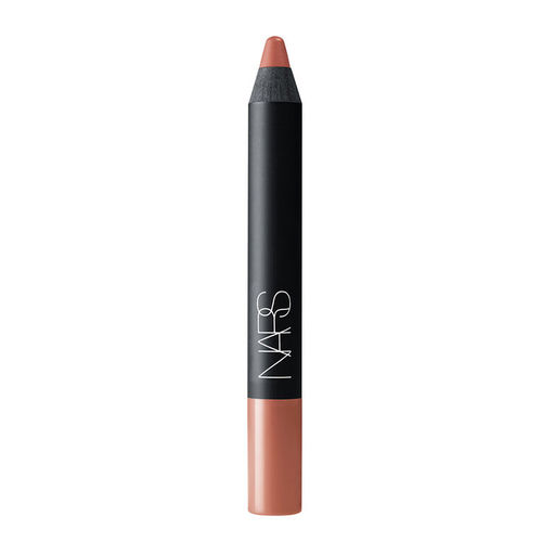 VELVET MATTE LIP PENCIL- GOOD TIMES Warm beige nude - THIS CULT-FAVORITE LIP PENCIL INSTANTLY SATURATES LIPS WITH RICH PIGMENTS AND A VELVETY MATTE FINISH—ALL IN A LONG-LASTING, NON-DRYING FORMULA.
 formula is enriched with Vitamin E and emollients for a creamy texture, while a combination of unique silicones ensures long-lasting, seamless matte color for hours. Lips are instantly saturated with rich, vivid pigments and a velvety matte finish. Its jumbo size provides the application of a lipstick with the convenience of an artist pencil, and the tapered end is perfect for lining, defining, and filling in lips. This versatile formula also makes it easy to pair with another lip product for added dimension or as a tinted base. Whether it’s soft and neutral or bold and edgy, this lip pencil is ideal for making a lip statement.