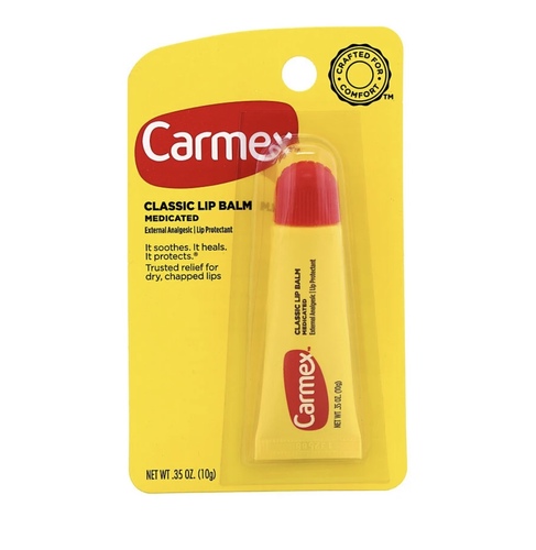 Products.Q8 co. - Carmex, Classic Lip Balm, Medicated - Crafted for Comfort External Analgesic | Lip Protectant It Soothes. It Heals. It Protects. Since 1937Trusted relief for dry, chapped lips