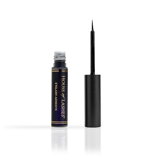 Products.Q8 co. - House Of Lashes DARK Lash Adhesive, 4ml - HOL Dark Lash Adhesive is a latex-free lash adhesive great for applying your falsies. Dark adhesive intensifies and darkens your lash line, the dark tone helps hide the eyelash strip and blends easily with eyeliner. It is free of formaldehyde, phthalates, or parabens. Your falsies will stay on securely all day! Our lash adhesive comes with its own unique bottle with a brush for easy and precise application. This formulation is LATEX-FREE and WATERPROOF, perfect for latex sensitive and contact wearing individuals.