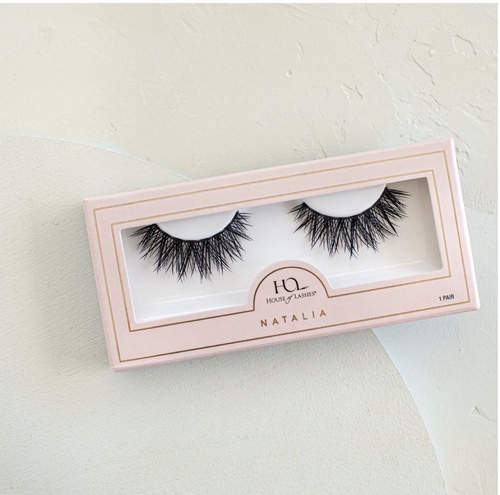 Products.Q8 co. - House Of Lashes Natalia - With its crisscrossed design and elongated center lashes, your eyes will appear open and striking. Double layers of volume to add glamour to all your special occasions. *Lashes can be reused 15+ times with proper care.