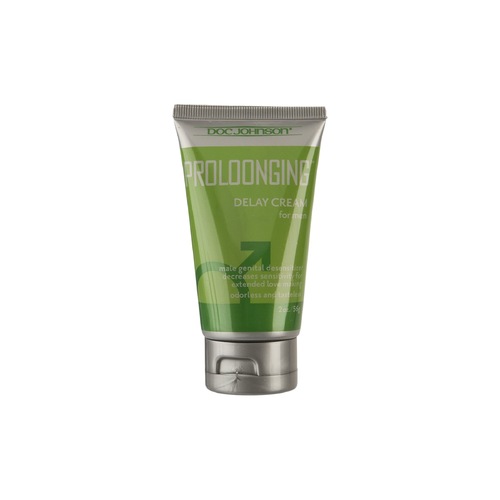 Doc Johnson - Proloonging Delay Cream for Men - Decrease Sensitivity for Extended Play Maximize Performance and Partner Satisfaction Delay the Onset of Orgasm Odorless, Non-Sticky Formula | No Glycerin or Sugar Proudly Made in America