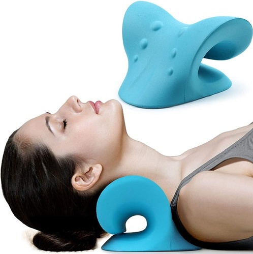 Products.Q8 co. - Neck and Shoulder Relaxer pillow - Relief neck pain in just 10 mins. Patented in CN, Patenting in US and Global.Simple and effective physical solutions to sooth away stiff neck, helps in restoring proper cervical curvature associated with consistent use.Dense and soft foam design provides sturdy, lightweight, and comfortable base.Can't be used as an ordinary pillow all night long.One year satisfaction service: normally you will need 1-3 days to adapt to this pillow because it needs time to fit your neck contour, but you will enjoy an extreme comfort after you get used to it!