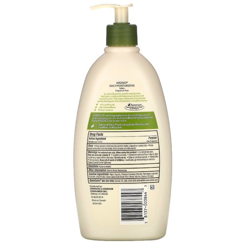 Aveeno, Daily Moisturizing Lotion, Fragrance Free, (532 ml)