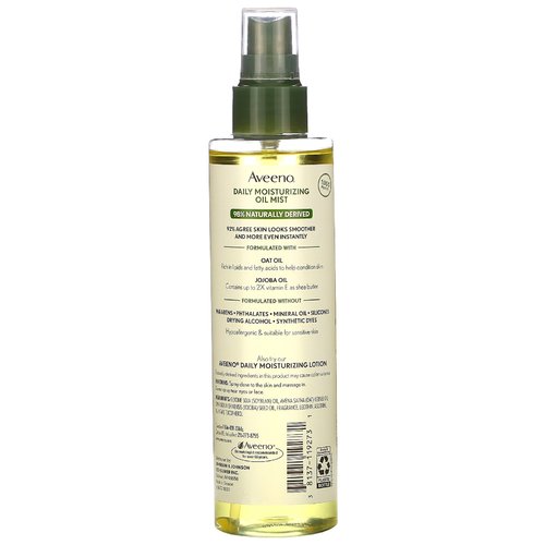 Aveeno, Daily Moisturizing Oil Mist, Oat Oil + Jojoba Oil, (200 ml)