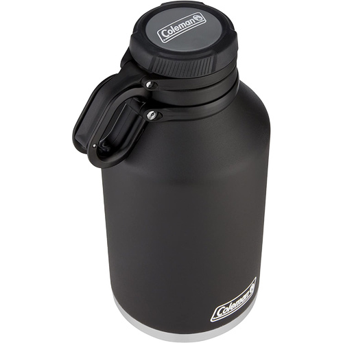 Products.Q8 co. - Insulated Stainless Steel Growler-1900 ml / 1.9 L - Durable, double-walled, vacuum-insulated 18/8 stainless steel Drinks stay hot up to 41 hours and cold up to 76 hours Flip-away lid makes pouring easier Easy-open, textured-grip cap is glove-friendly Tethered lid means one less piece to misplace