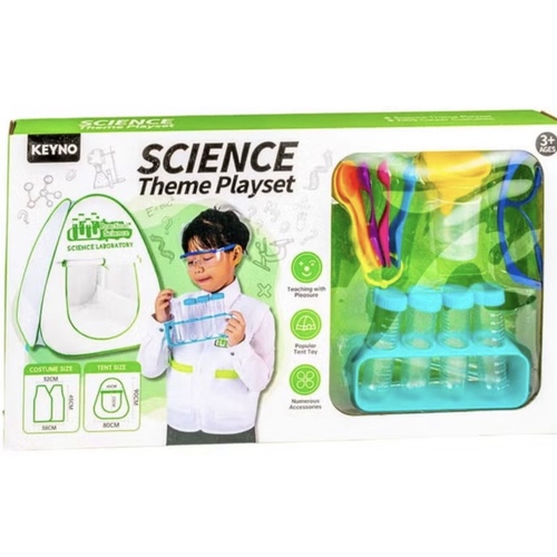 Keyno Science Theme Tent Playset with Accessories - Perfect for developing kid\