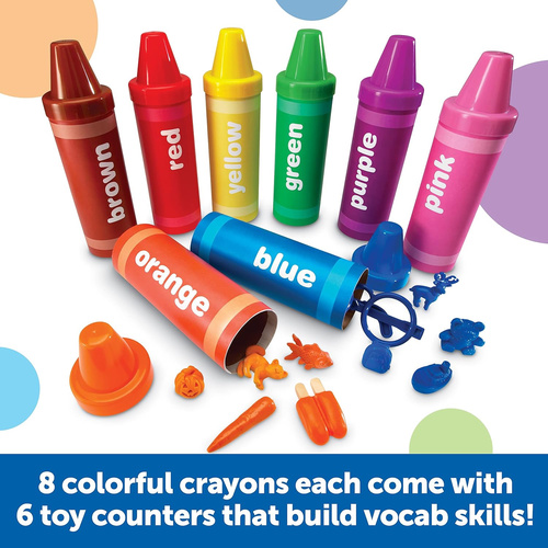 Rainbow Sorting Crayons-56 pieces