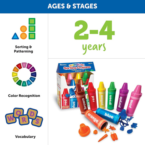 Rainbow Sorting Crayons-56 pieces