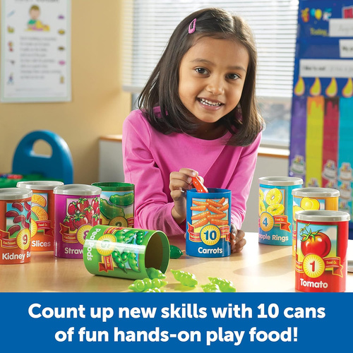 1 to 10 Counting Cans- 55 pieces