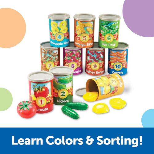 1 to 10 Counting Cans- 55 pieces