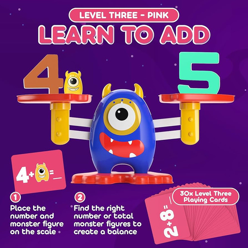Monster Balance Numbers Counting and Math Learning Game