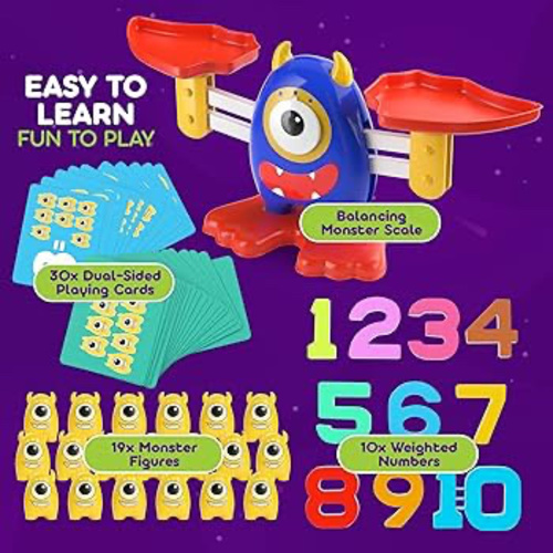 Monster Balance Numbers Counting and Math Learning Game