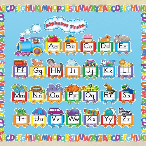Teacher Created Resources Alphabet Train Bulletin Board Set
