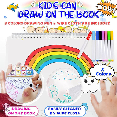 Toddler-Prek- Kg Busy Book, Preschool Learning Activity