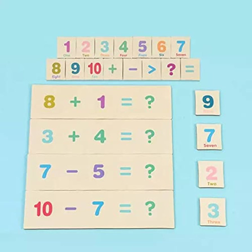 Montessori matching game, Mathematics