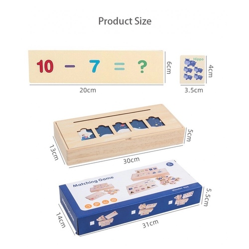 Montessori matching game, Mathematics