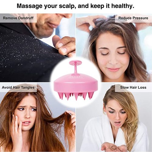 2-Pack Hair Scalp Massager Shampoo Brush with Soft Silicone
