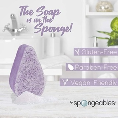 Spongeables Anti-Cellulite Body Wash in a Sponge, Lavender Scent