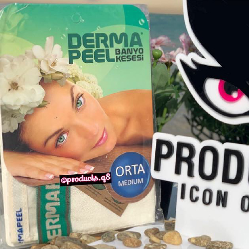 Products.Q8 co. - DERMA PEEL TURKISH LUFA For body - Silk bath pouch made of natural raw silk can be used safely on sensitive face, neck area and light and sensitive skin.• Regular use of silk pouches for cellulite treatment is recommended by doctors.• It is suitable for unisex use.