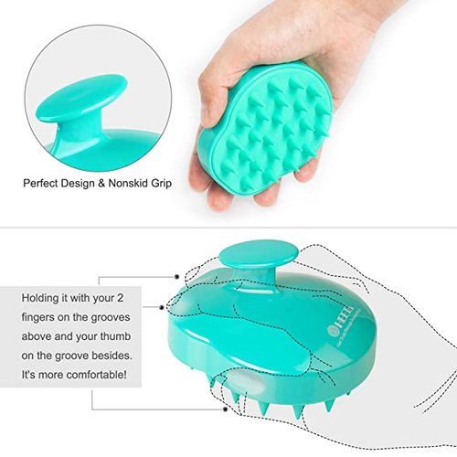 2-Pack Hair Scalp Massager Shampoo Brush with Soft Silicone