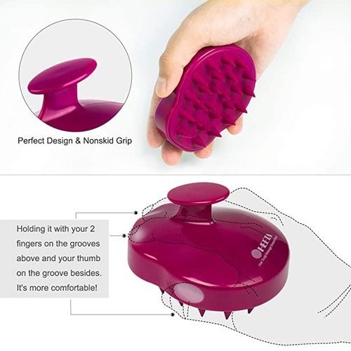 2-Pack Hair Scalp Massager Shampoo Brush with Soft Silicone
