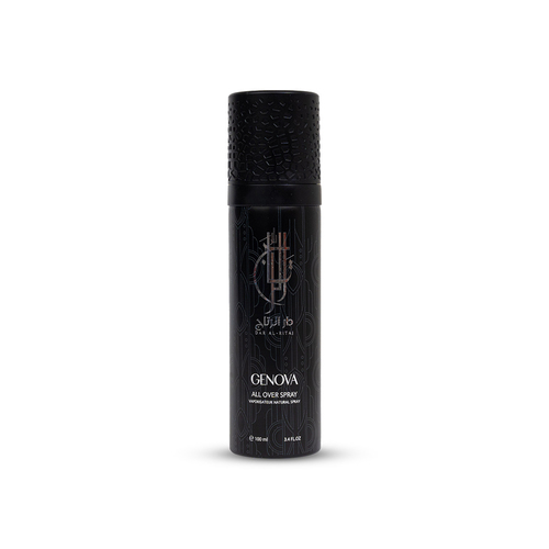 Genova - A luxurious all-over sprayPerfect for grand occasions, especially when paired with incense or a luxurious oriental scent. 
Bottle Size: 100 mlPresented in an elegant box 
Ingredients: Damask Rose - Jasmine - Vanilla - Caramel - Musk - Amber - Powder