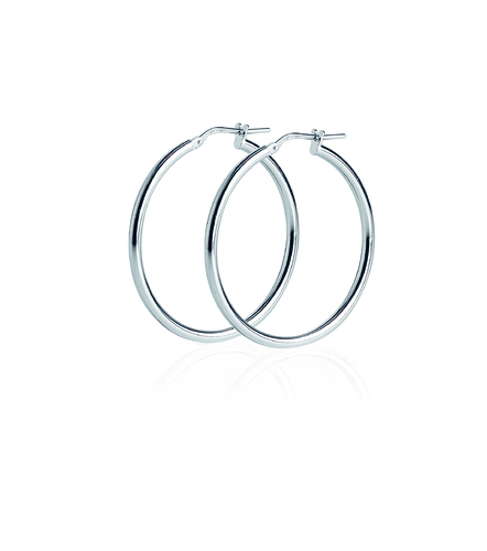 Hoop earrings - Silver
  925 earrings rodhium finishing