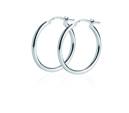 Hoop earrings - Silver
  925 earrings radium finishing