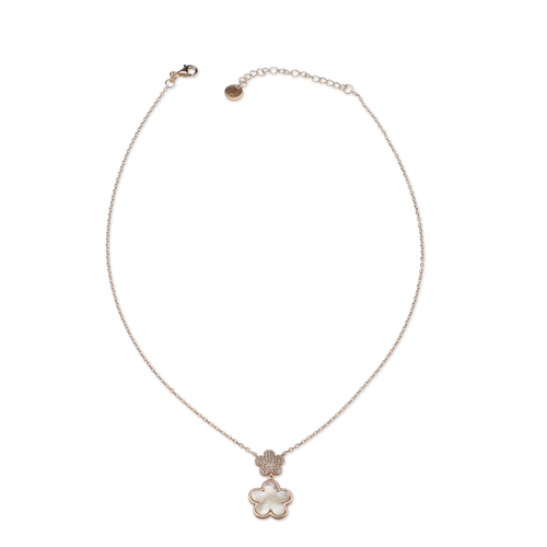 White zircon necklace - Silver
  925 necklace