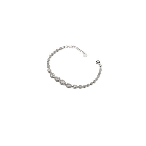 White heart bracelet - Silver
  925 bracelet cubic zirconia