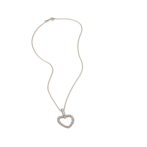 White heart necklace - Silver
  925 necklace cubic zirconia