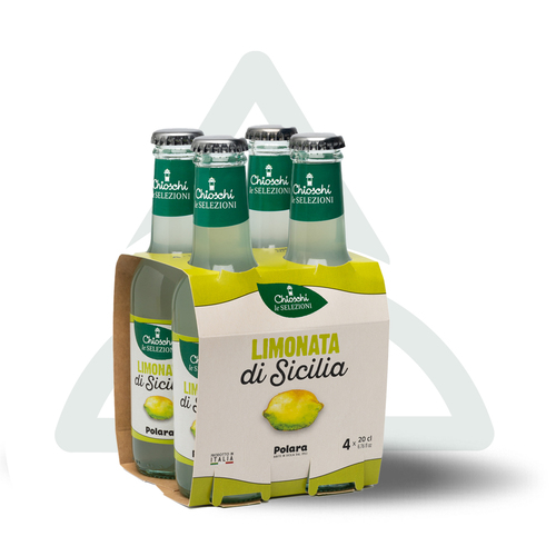 Limonata Soda - Pack of 4 * 200 ml - Sicilian Soda Limonata flavor - Pack of 4