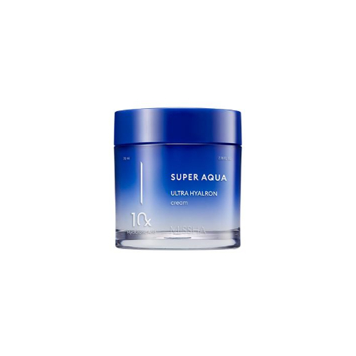 سوبر أكوا هيالورونيك كريم مرطب - قم بتجديد حاجز بشرتك بالترطيب العميق باستخدام كريم Super Aqua Ultra Hyalron الجديد المحسّن. تحتوي تركيبة كريم خفيف الوزن على 10 أنواع من حمض الهيالورونيك، وتحتفظ بالرطوبة في أعمق طبقات الجلد لترطيب طوال اليوم.الحجم: 70 مل