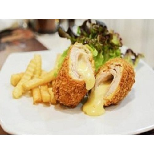 Cordon Bleu - Tender chicken breasts stuffed with mozzarella cheese and turkey breast.